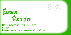 emma varju business card